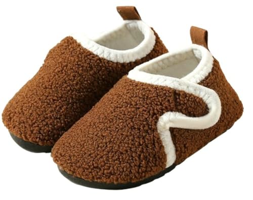 Toddler Slippers Winter Boots Kids Shoes Girls Boys Snow Boots Warm Sock Lightweight House Non-Slip Ankle Booties Walk