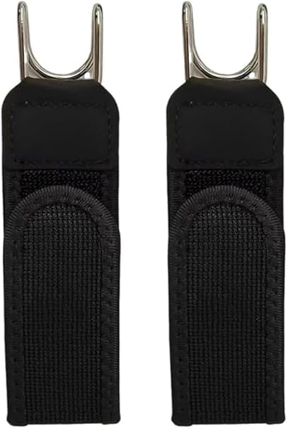 2 PCS Metal Hook Elastic Belt for Men | Buckleless Adjustable Stretch Belt with Secure Hook Design | Invisible No Buckle Waist Belt for Outdoor Travel Casual Wear | Black-image-17