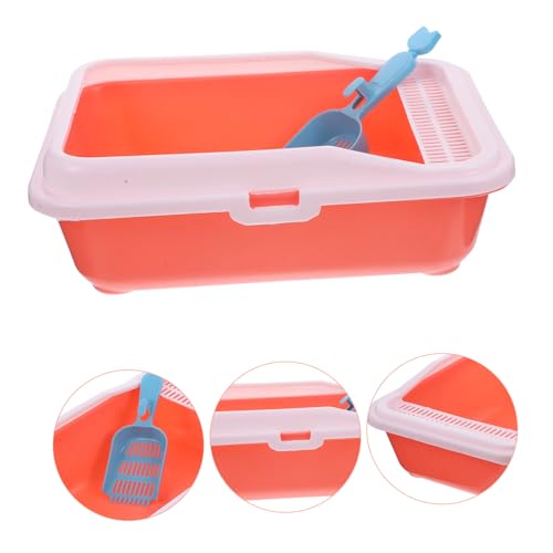 FONDOTIN Caixa caixa de areia para gatos banheiro pet Banheiro para animais de estimação banheiro de