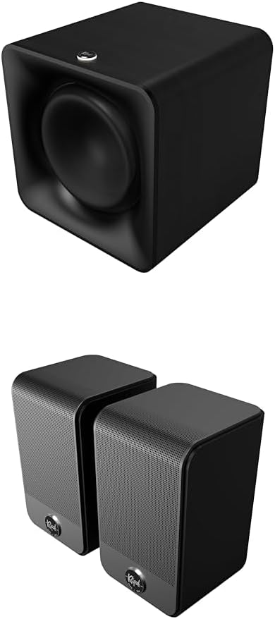 Klipsch Flexus SUB 100 10" Wireless Subwoofer & Flexus SURR 100 Surround Sound Speakers - Black