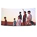 Produktbild Yovvin Strandtcher Beach Towel, Kpop Bangtan Jungen Love Yourself Tear Strandtuch Tapestry Yoga Picknick Decke Dekorative Wandbehang Bed Sheet Tischdecke (D)