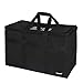 Large Insulated Food Delivery Bag for Uber Eats, Doordash Drivers, Catering and Restaurants with Extra Bottom and Removable Separator to Transport Hot/Cold Items, 23" x 15" x 12" Inside