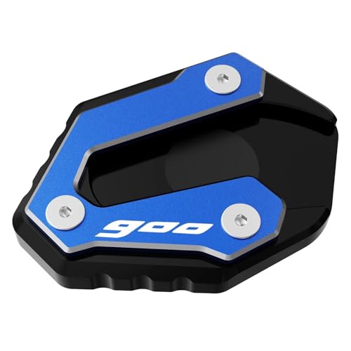Erweitertes Upgrade Motorrad Ständer Pad Seite Stehen Erweiterung Für Yamaha Tracer 900 900gt Für Tracer900 GT 2021-2023(Blue)