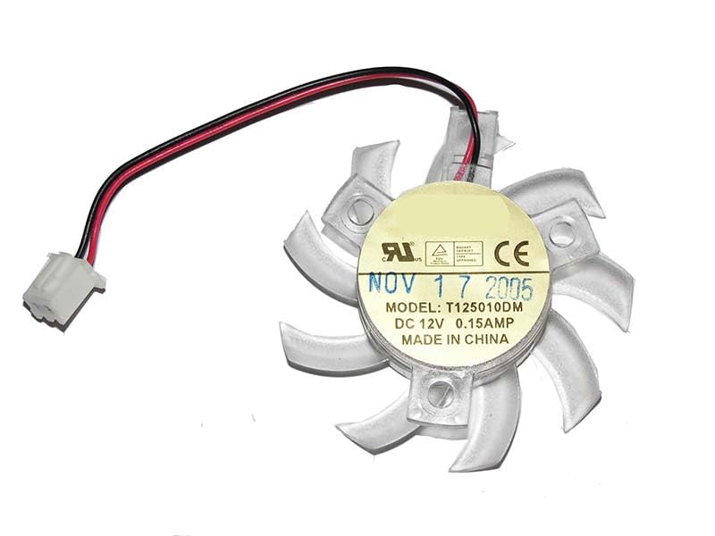 Ventilateur vidéo T125010DM résout la surchauffe de carte 12V 2 fils
