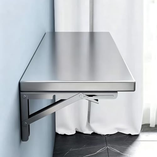 Table Pliable Murale D'Angle Inox Établi de Bar Rabattable 40x30cm - 2