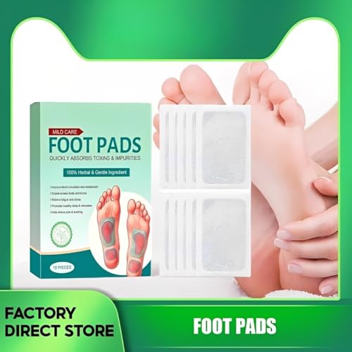 Image of Foot patch Herbal And Gentle Ingredient Detox Foot Pads, Natural Ingredients for Sleep Aid, Pain Relief, Toxin Removal with Bamboo Vinegar and Acupoint Micro-Massage Technology (PACK OF 30)