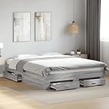 Ajoutez une touche moderne à votre chambre à coucher avec ce cadre de lit avec tiroirs ! Il apportera une touche pratique et décorative à votre espace de vie.