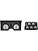 Dakota Digital VHX-78C-VET-S-R Compatible with 1978-82 Chevy Corvette Analog Dash Gauge System Silver Alloy Red