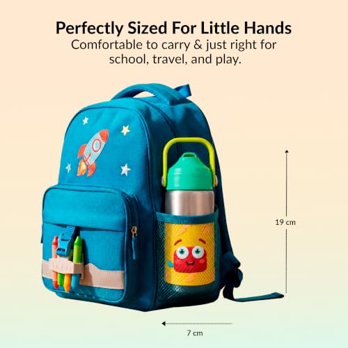 Image of Rabitat Insulated Water Bottle Stainless Steel Kids 410ml | 20 Hours Hot & Cold | School Bottle for Boys & Girls | Leakproof, BPA Free, Food Grade SS304 | 2 Year Warranty | Spunky
