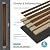 Art3d 6-Pack Acoustic Wood Slat Wall Panels for Interior Decor, 3D Fluted Sound Absorbing Wood Paneling for Accent Wall Ceiling Kitchen Living Room Bedroom Office, 94.5 x 7.9 inch Deep Walnut