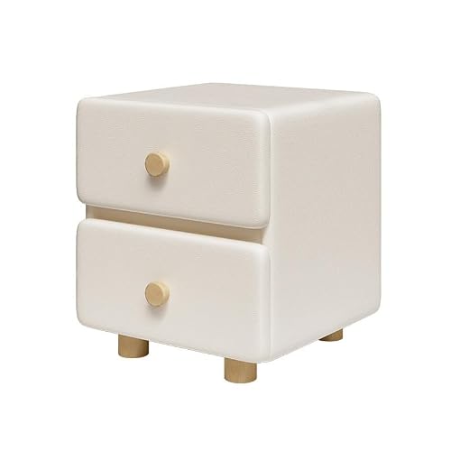 BHGFYXBS Side Tables Bedroom Cream Wind Nightstand Small Wooden Cabinet Simple Modern Home Bedroom Creative Bedside Table Bedside Tables
