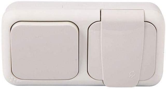 Viko Palm White Switch + Grounded Socket Quick Connect Combination [Energy Class A]