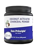 LARGE 12 Oz. Coconut Activated Charcoal Powder. Whitens Teeth, Rejuvenates Skin and Hair, Detox and helps Digestion. Treats Accidental Poisoning, Bug Bites and Wounds. USA-Owned Producers, FREE scoop!