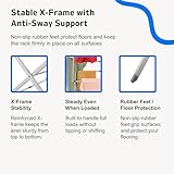 Straame 3-Tier Expandable Clothes Airer Indoor Outdoor – Slimline Drying Rack (Expanded:71×37×103 cm, Folded: 51×43×9 cm), 10 kg Capacity, Rust-Resistant, Non-Slip Feet, Heavy-Duty Design (Grey) - Image 5