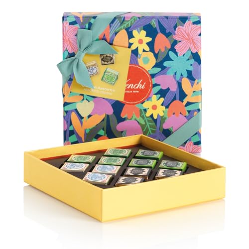 Venchi - Coffret Printemps avec 12 Cremino-Chocolats, 135 Gr, Collection Printemps Venchi Teresa Rego, Sans Gluten, Idée Cadeau