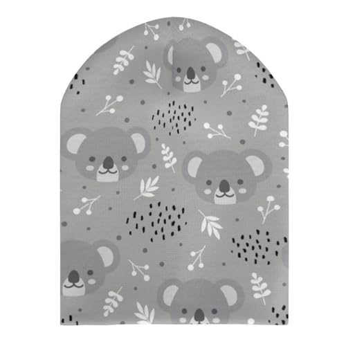 Cute Kola Animal Pattern Kids Beanie Hat for for Girls Boys Children Cap Winter Knitted Chemo Cancer Headwear Accessories Gifts Decoration Black3