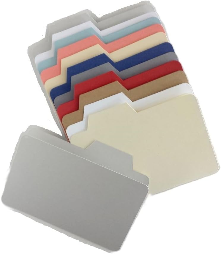 20 Mini File Folders: 5 inches x 3.75 inches - Made from Cardstock in Matte Finish (Cherry Pink)