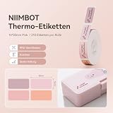 NIIMBOT Samoprzylepne rolki do etykiet D110M / D110 / D11 / D11H / D101 (różowa bajka, 14 x 30 mm)
