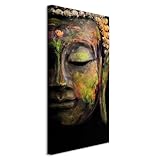 murando   Tableau décoratif oriental 40x80 cm   Impression sur toile colorée   Décoration murale pour salon et chambre   Asie bouddha bouddhisme feng shui orienter les sculptures zen p B 0018 b b