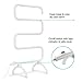 Electric Towel Warmer, S-Shaped Heated Towel Rack with Built-in Switch, Constant Temperature Control, 15 Min Fast Heating, Freestanding & Wall-Mounted Drying Rack for Bathroom, White