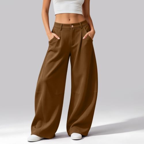 Barrel Sweatpants Women High Waisted Business Casual Office Work Pants - image 2