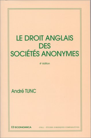 Le droit anglais des sociétés anonymes