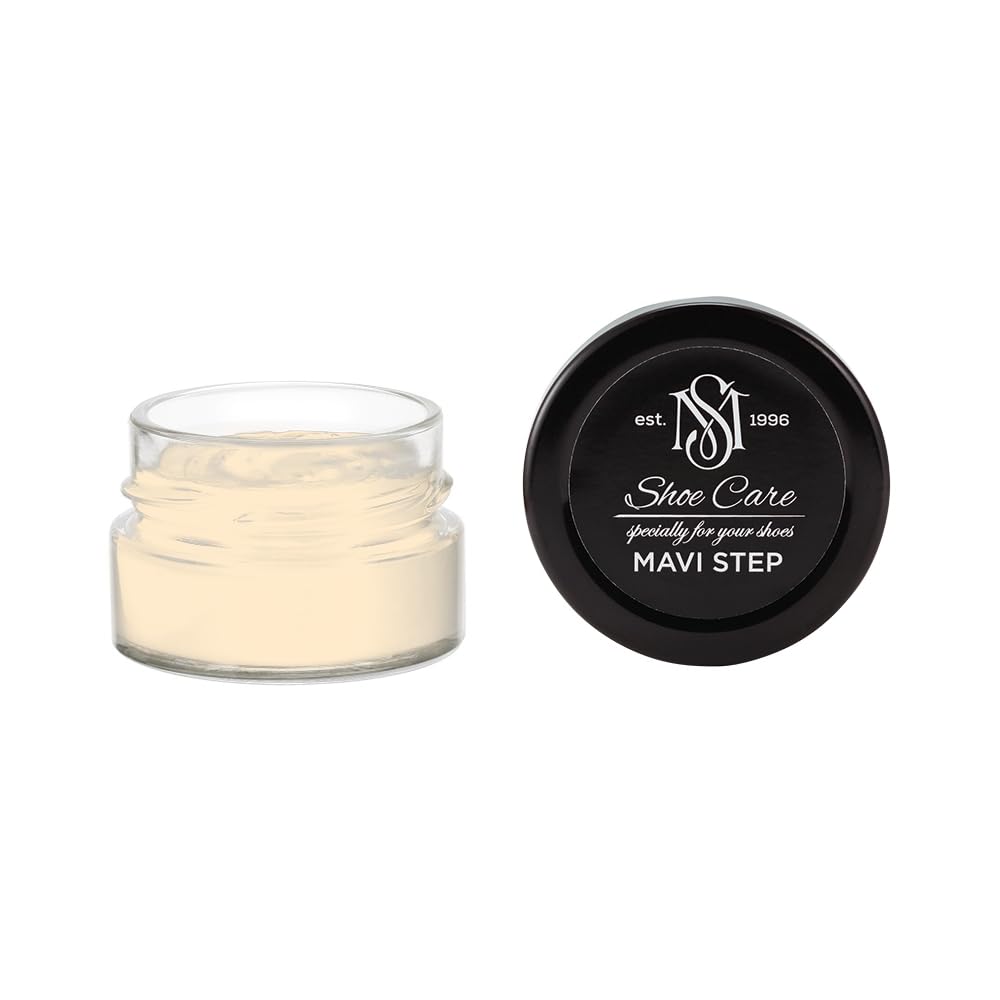 Crème de cirage premium MAVI STEP pour nourrir et rénover le cuir luxe biscuit