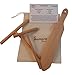 The ORIGINAL Crepe Spreader and Spatula Set, Natural Beechwood 3 Piece Kit (5" and 7" Spreaders and 13" Spatula) with Handy Storage Bag and Bonus Recipe Card by Sempre