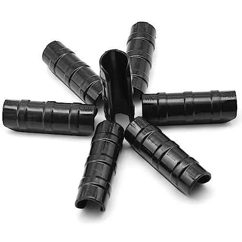 CEEYSEE 20 Stück Gewächshaus-Clips Ø21~23mm Gewächshausfolie Clip Rohr Folie Clip für Reihenabdeckung Netz,Tunnel,Schuppen,Schattierung,Treibhaus Clips (Schwarz Ø21-23mm)