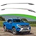 Upgrade Roof Rail Racks Side Rail Bar with Lockable Cross Bars Crossbar Fits for VW All New Amarok 2023 2024 +, 4 Pcs (Silver + Silver EY)