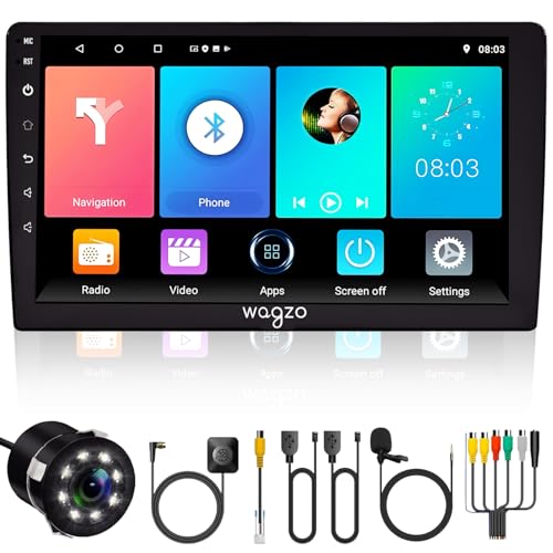 Image of Wagzo Car Android System Touch Screen 9 Inch| TS9Pro Car Android Player|4GB /64GB|4th Gen|4Core|IPS Display|GPS & Bluetooth|WiFi & FM| Steering Control| LED Camera Included with Car Music System