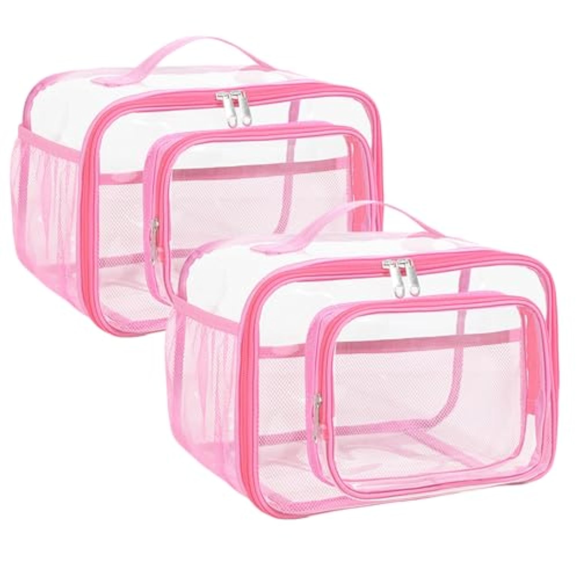 Waterproof Transparent Makeup Pouch, Set of 2