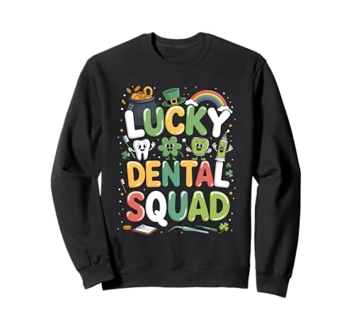 Lucky Dental Squad Shamrock St Patricks Day Dentist Team �g���[�i�[