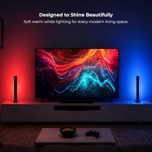 Image of Apex Bar Light Lite RGBIC+W+CCT Smart LED Bar Lights with Warm White,App Control, Music Sync, Dynamic Scene Modes, Gaming Lights for TV, PC Monitor, Desk, Bedroom, Living Room (2 Pack)