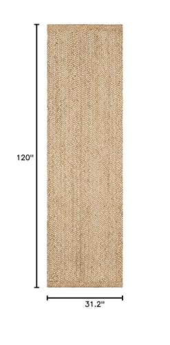 Tapete corredor de fibra natural SAFAVIEH 2.6 x 10 pies miniatura 2
