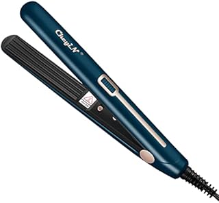 CkeyiN Hair Crimping Iron, Mini Crimper Iron for Fluffy Hairstyle, Corn, Perm, Waves, Curls, Anti Static Crimping Hair Iron Adjust Temperature for All Hair Types
