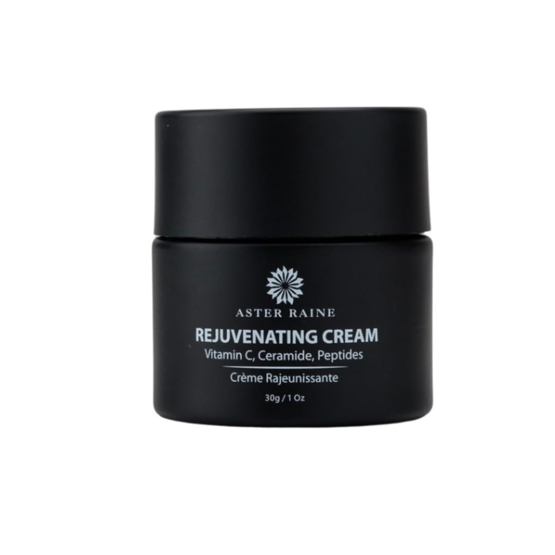 Rejuvenating Cream - Face Moisturizer Anti Aging for Women and Men with Astaxanthin, Vitamin C, Ceramide, Peptides - Day & Night Cream for Eyes - Hydrating Facial Cream for Dry Skin - 1oz