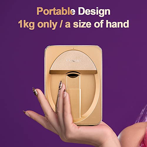 O2Nails Smart Nail Printer H1 Nail Art Printing Machine With Metal Case For Home Usage Nail Salon (Gold) #TOP1