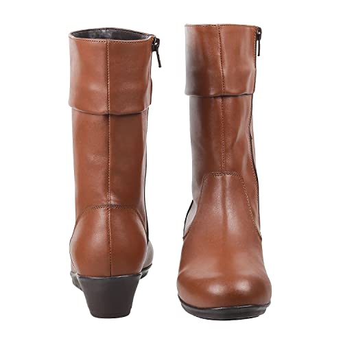 Image of Metro Women's Faux Leather Mid Calf Cool Weather Fashion Boots