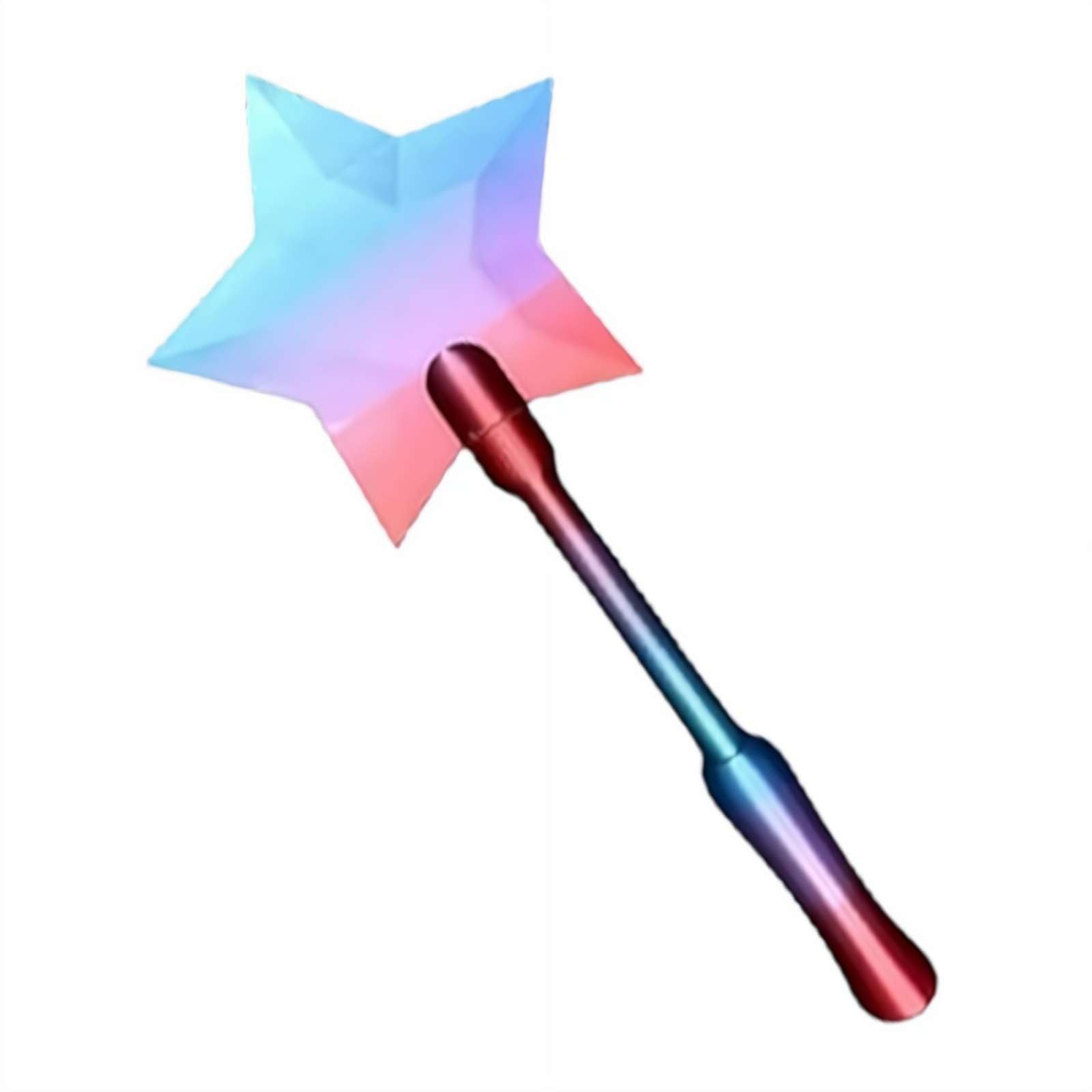 Fairy Pay Wand, Tap to Pay Wand Credit Card Holder with Star Topper and 14 Inch Handle, 3D Printed Wan d Tap to Pa y, Contactless Payment Wands, Magic Themed Gift (Rainbow2)