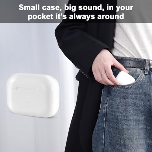 Image of Wireless Charging Case Replacement Compatible with AirPod Pro 3rd Generation,Air Pod Pro 3 Charger Case with Bluetooth Pairing Function, with USB-C Charging