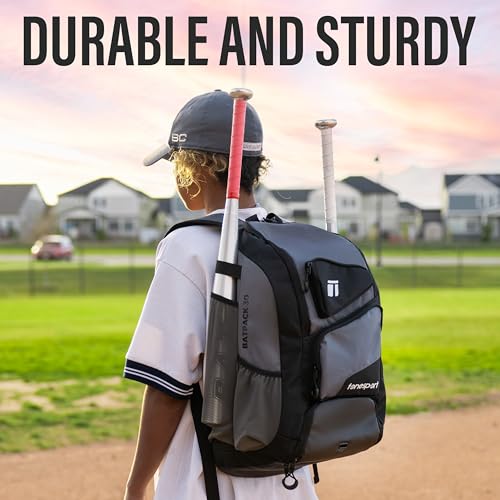 image for Tonesport Baseball Bag - Backpack for Baseball, Softball, Tball - Adul
