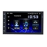 radio 2 din gps amazon 4.【Pantalla IPS de alta resolución】La radio Bluetooth para coche tiene pantalla táctil IPS de 9 pulgadas de 1024 x 600 píxeles. Pantalla táctil curvada 2.5D que te ofrece una sensación táctil perfecta. Dab Car Stereo le proporcionará una excelente experiencia visual. Aviso: nuestra radio no funciona con rayos azules o reproductor de DVD.