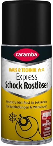Caramba Express Schock Rostlöser, Rost- und Schmutzentferner für Metall-Gewinde in Auto und Haushalt, Spray mit 4-Fach-Wirkung, Mono-Sprühkopf, 100 ml