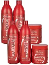 MAYCRENE 2 Kits Matizador Marsala Realce de Tons Vermelhos - Kit de Cuidados com o Cabelo - Proteção de Cor