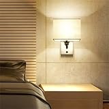【Artisanat de lampe murale】 Applique murale avec finition dorée en laiton électrophorétique, met en valeur la texture unique de la galvanoplastie à double couche et du métal brossé. Affichant la finition des bords recouverts, la lumière qui traverse les abat-jour en tissu est doucement atténuée et répartie uniformément, remplissant l'espace sans aucun éblouissement.