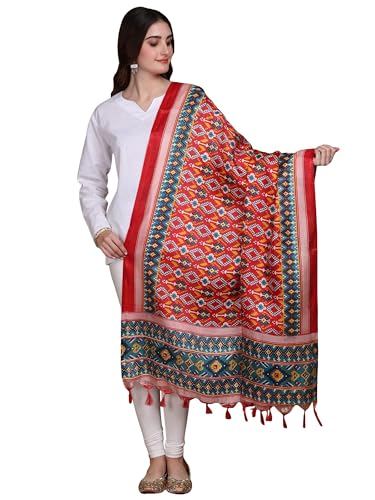 Chunni en soie Patola Art Exotic India étole traditionnelle femme