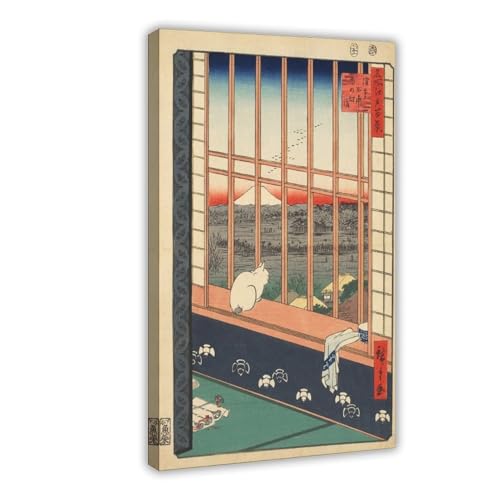 Toile Hiroshige Utagawa Edo haut de gamme pour salon raffiné