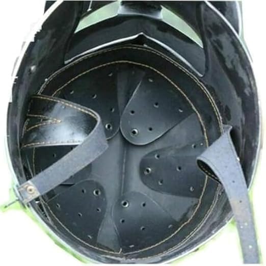 PARADOX INFINITY TOOLS Medieval Knight Barbute Helmet, Functional Battle Armor Replica, Dark Metal Finish