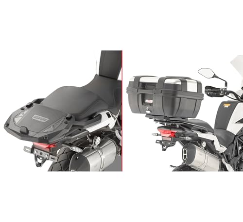 Baúl Givi B360NT2 Monolock Negro Tech y Soporte SR8711 para Benelli TRK 502 2
